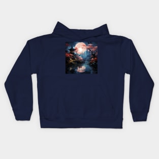 Japanese Garden #7 Kids Hoodie